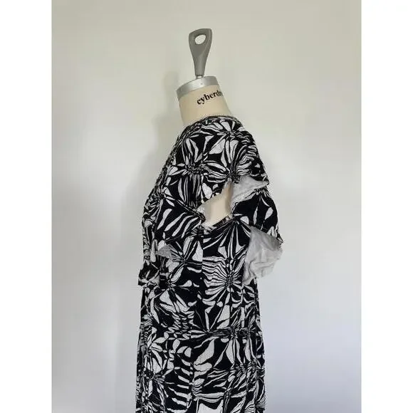 Maeve - Chic Black and White Floral Cassandra Maxi Dress, size S - Picture 6 of 12